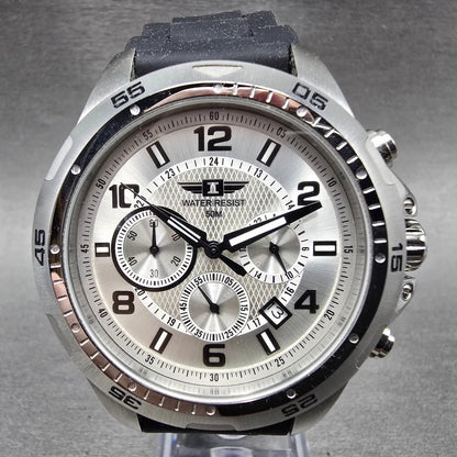 Invicta I Chronograph Dive Watch Men 45mm Silver Dial Steel IBI10015-002 New Bat1