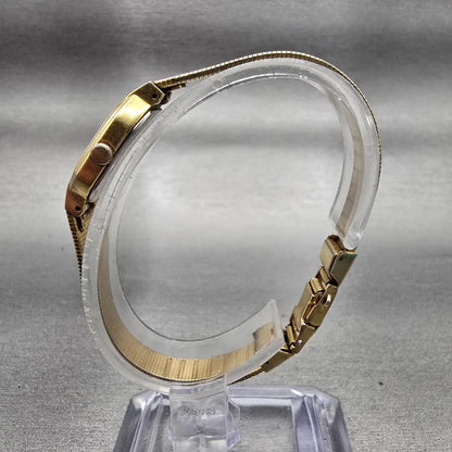 Seiko Watch Women 16mm White Dial Gold Tone Oval 2Y00-5439 New Battery Vintage6