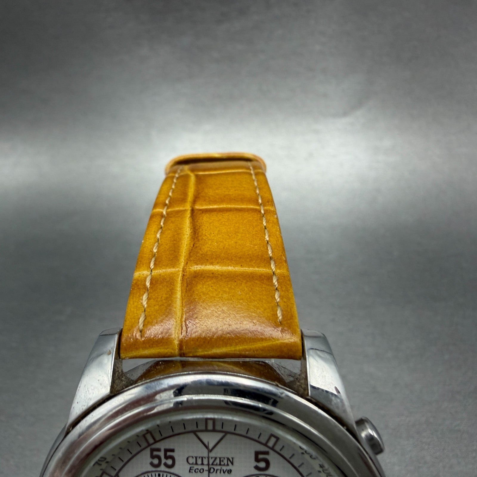 Citizen Eco-Drive Chrono Watch Men 40mm White Dial Steel Date H500-S015600 Runs4