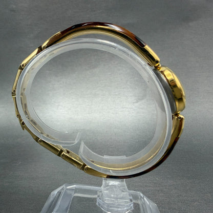 Orient Jupiter Watch Women 20mm Gold Dial Gold Tone Round E454S7-00 New Battery8