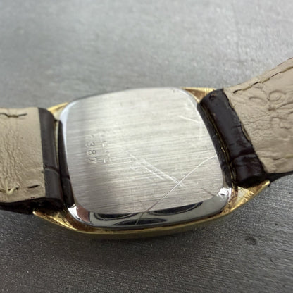 Omega De Ville Tank Watch Women 22mm Gold Dial Gold Tone Cal 1365 VTG PARTS10