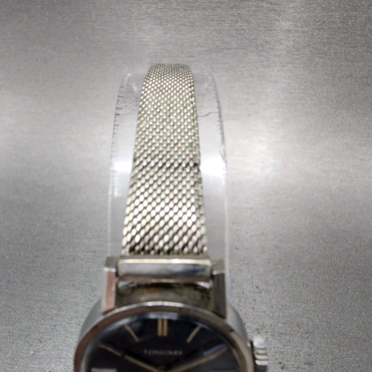 Longines Watch Women 21mm Blue Dial Steel Round Manual Wind Runs VTG 10354