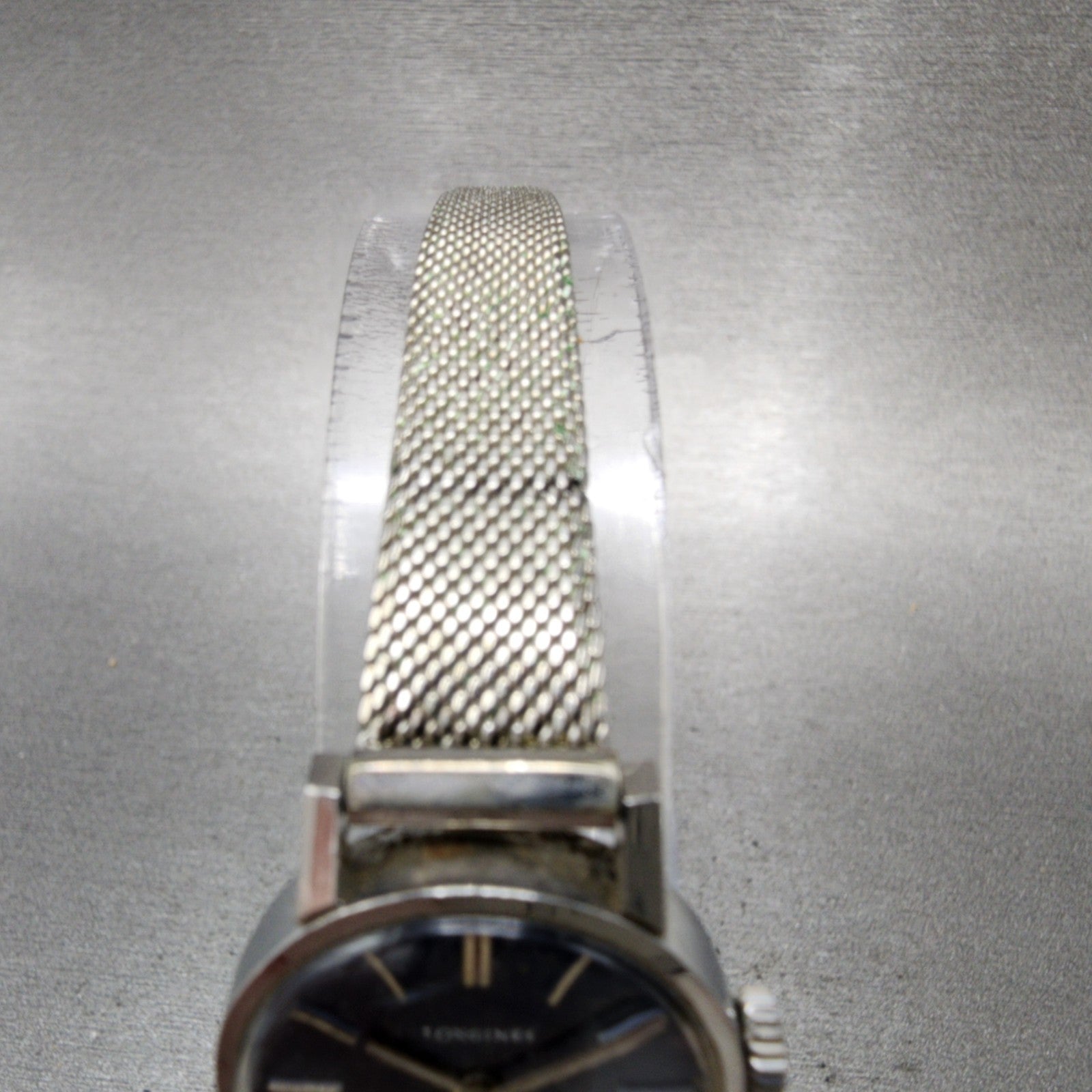 Longines Watch Women 21mm Blue Dial Steel Round Manual Wind Runs VTG 10354
