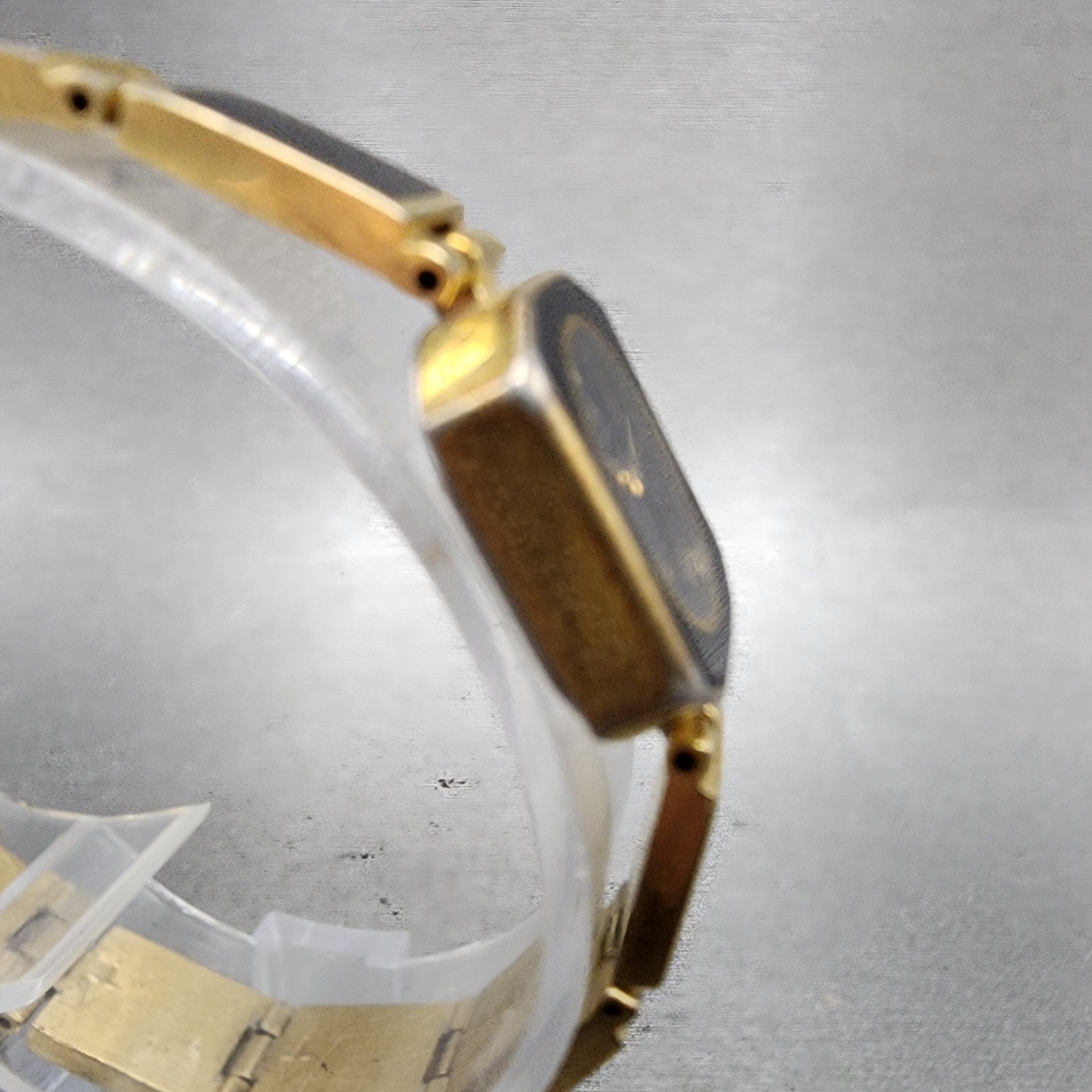 Seiko Alba Watch Women 16mm Black Dial Black & Gold Tone V2325780 New Battery3