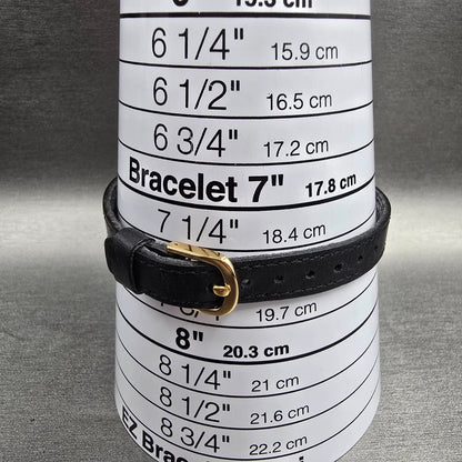 Seiko Watch Women 21mm Black Dial Gold Tone Oval 5421-5050 New Battery Vintage9