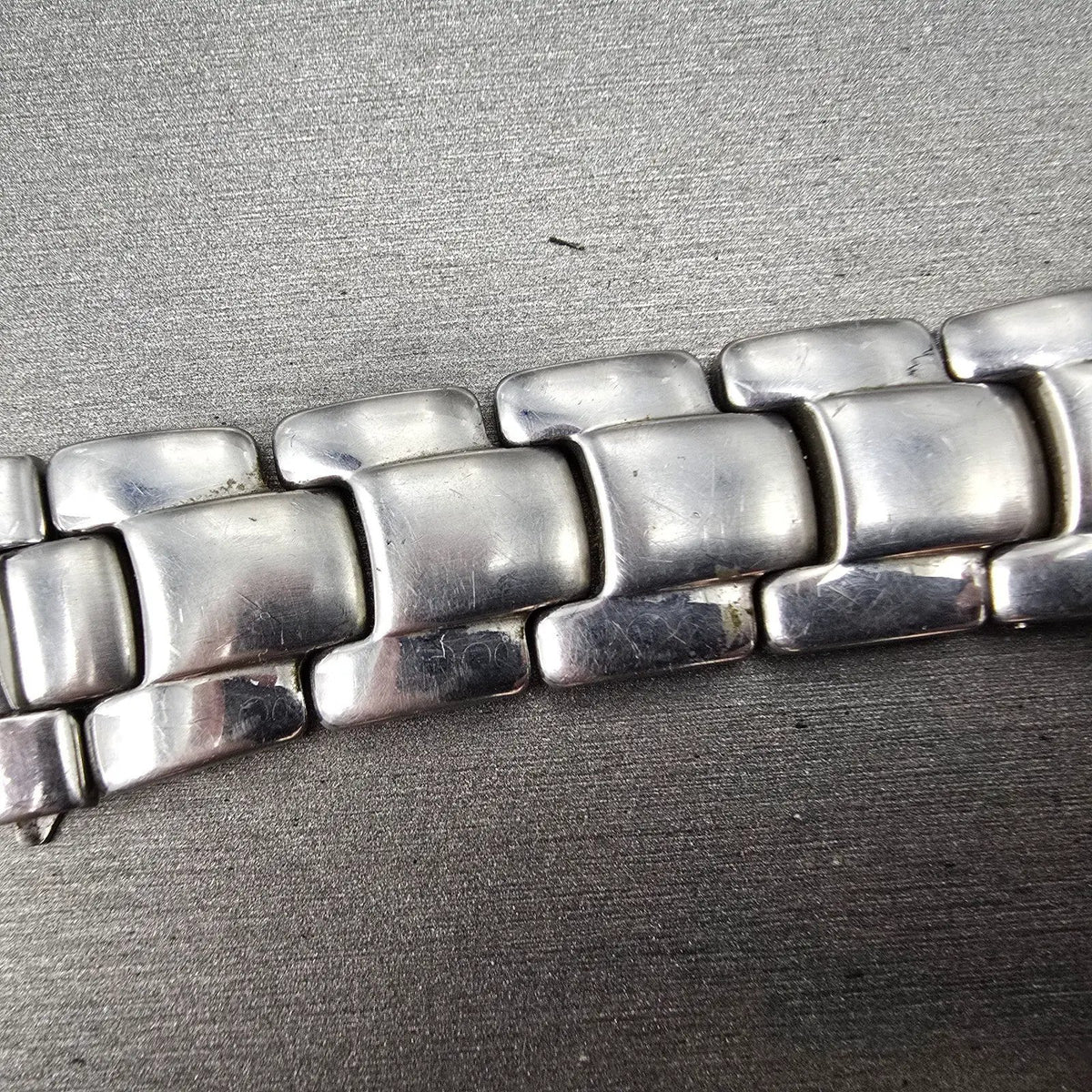 Fossil Bracelet 20mm stainless Steel Band Tri Folding Clasp2