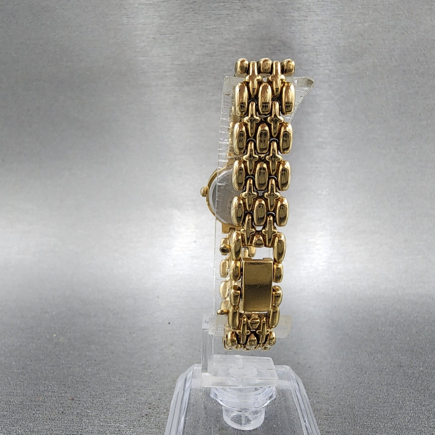 Seiko Watch Women 20mm Champagne Dial Gold Tone Round 1f210a30 New Battery7