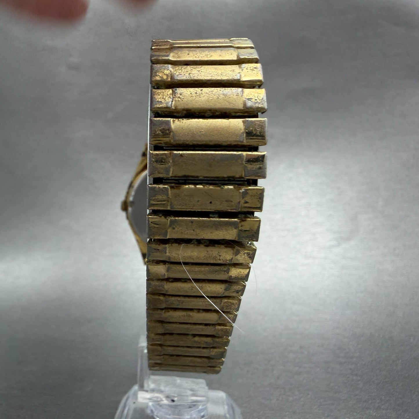Seiko SQ Watch Men 35mm Champagne Dial Gold Tone Daydate READ!! 6923-7009 NewBat7