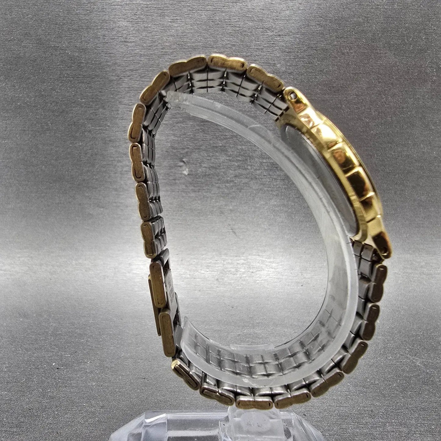 Jules Jurgenson Watch Unisex 30mm Gold Dial Gold Tone Round 6699 New Battery8