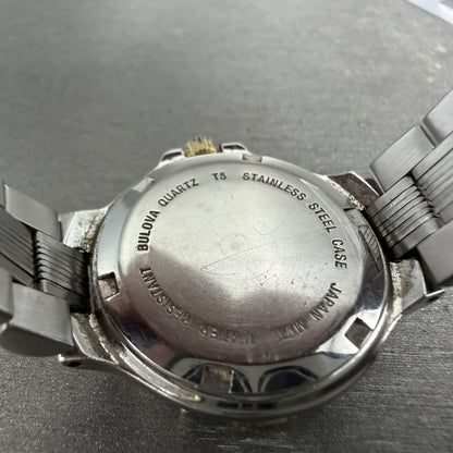 Bulova Marine Star Watch Women 27mm Gray Dial Two Tone Date  New Batt9