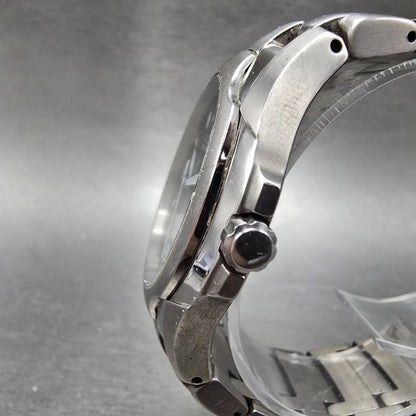 Citizen Eco-Drive Watch Men 41mm Black Dial Titanium Date E111-K006368 Runs AB2