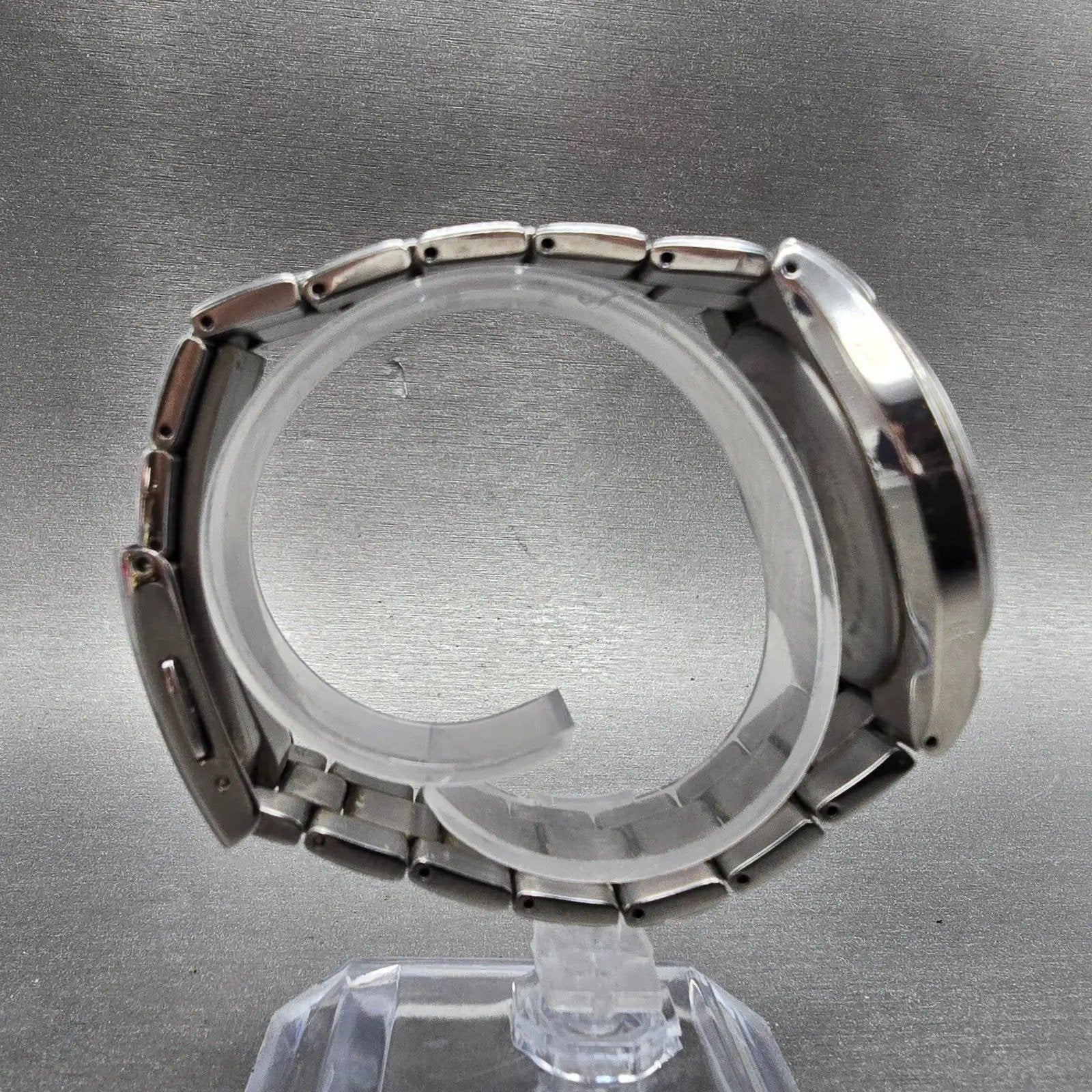 Citizen Eco-Drive Attesa Watch Men 38mm White Dial Titanium Atomic Date PARTS! P9