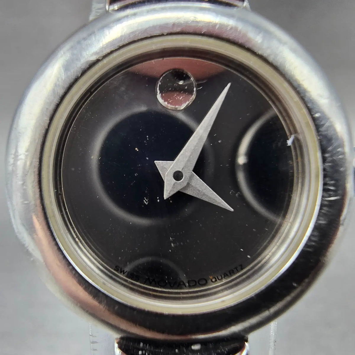 Movado Harmony Watch Women 23mm Mirror Dial Silver Round Bangle 84.A1.809.A PART2