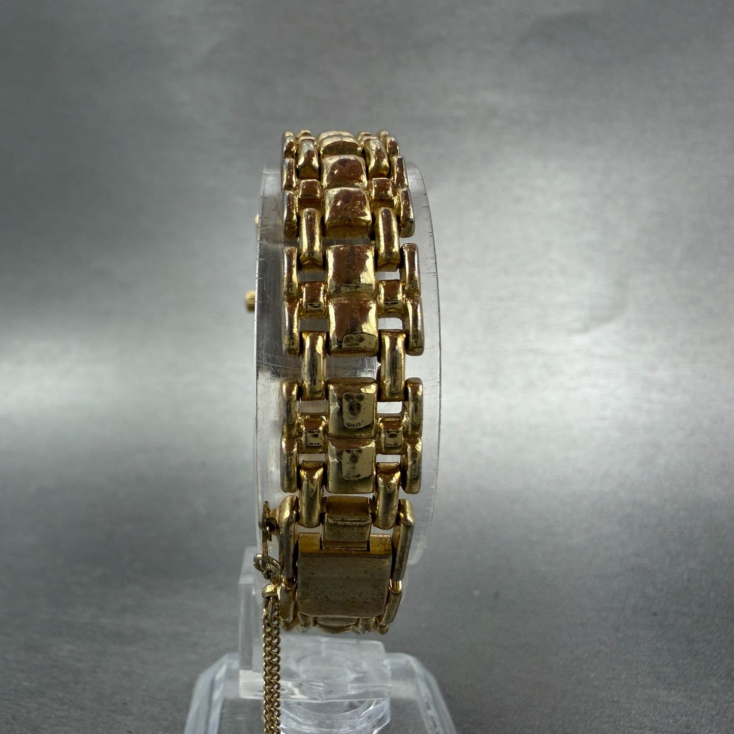 Rado Florence Tank Watch Women 17mm Black Dial Gold Tone 135.3156.2 PARTS8