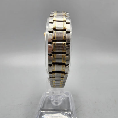 Pulsar Watch Women 22mm Silver Dial Two Tone Date Round VJ22-X025 New Battery