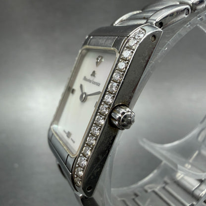 Maurice Lacroix Fiaba Tank Watch Women 19mm MOP Dial Steel Diamonds New Battery2