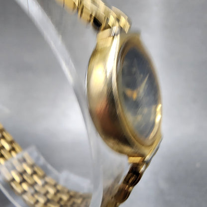 Citizen Watch Women 21mm Black Dial Gold Tone Round 5930S16806 New Battery3