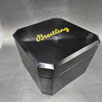 Breitling Superocean Automatic Watch Men 41mm Black Dial Steel Date A17340 W/Box12