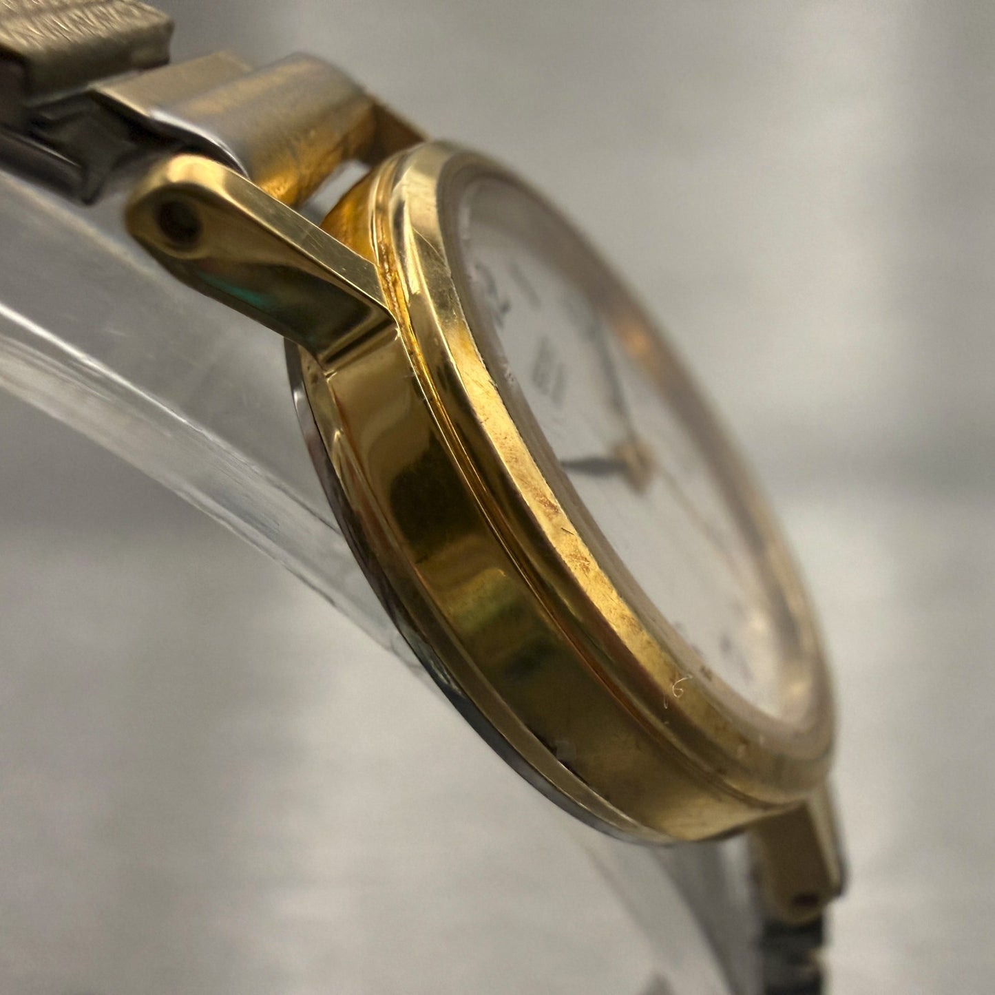 Seiko Watch Women 22mm White Dial Gold Tone Round 7321-0100 New Battery3