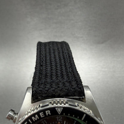Seiko F.C Timer Watch Men 36mm Black Dial Steel Chronograph 8M32-6010 New batt4