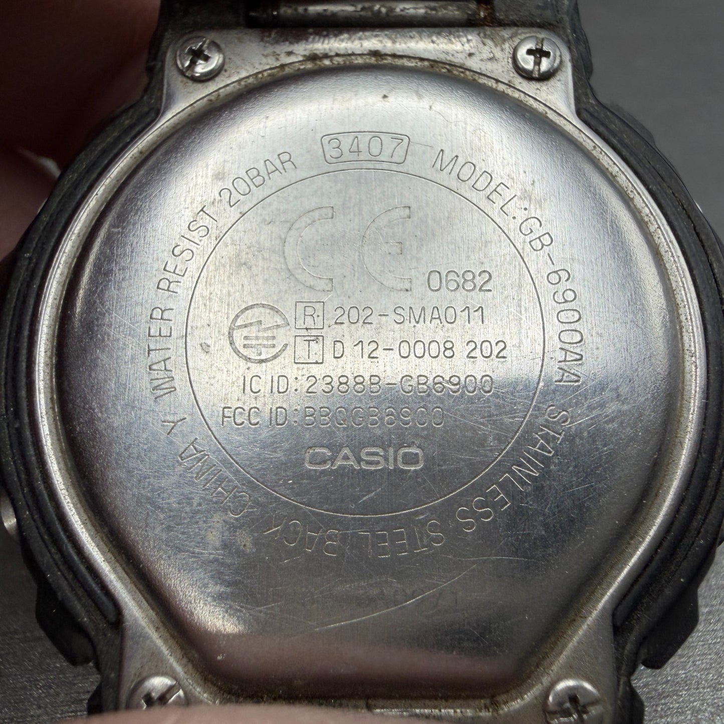 Casio G-Shock GB-6900AA Watch Men 50mm Black Digital Alarm Chrono PARTS7
