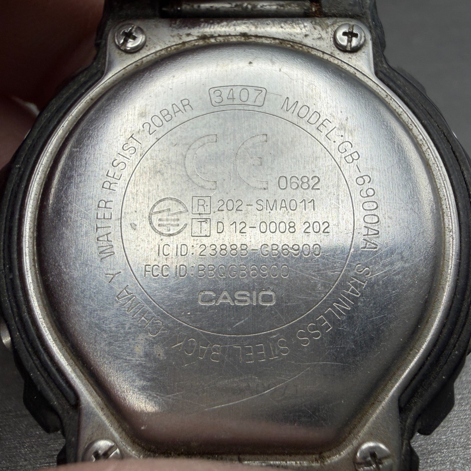 Casio G-Shock GB-6900AA Watch Men 50mm Black Digital Alarm Chrono PARTS7