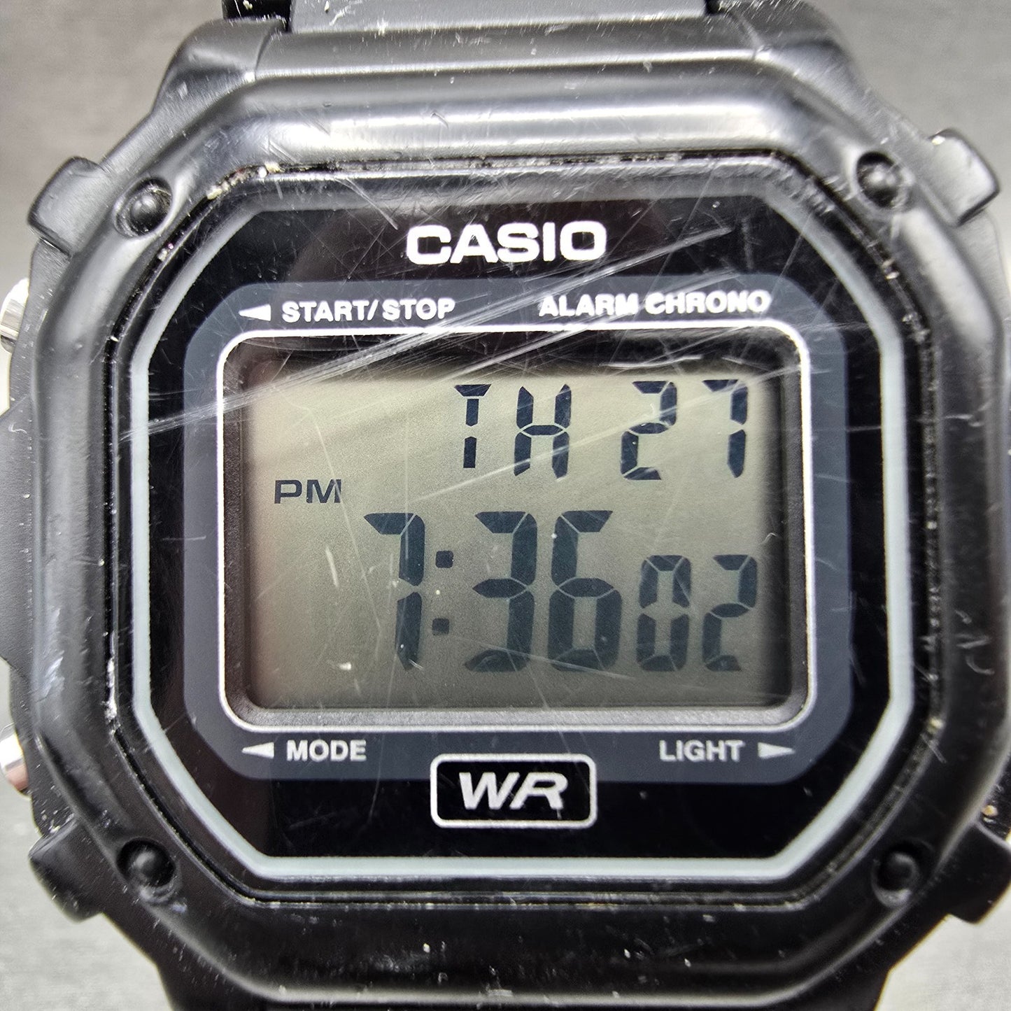 Casio Illuminator F-108WH Watch Men 43mm Black Alarm Chrono Digital New BatteryL1