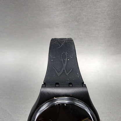 Swatch Midnight Magi Watch Women 34mm Black Dial Black Tone Round New Battery4
