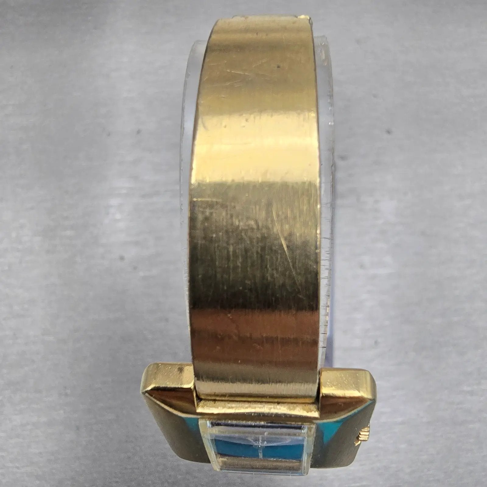 Seiko Watch Women 24mm Black Dial Gold Tone Rectangle 11-3478 Vintage Works4