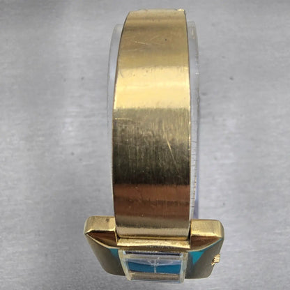 Seiko Watch Women 24mm Black Dial Gold Tone Rectangle 11-3478 Vintage Works4