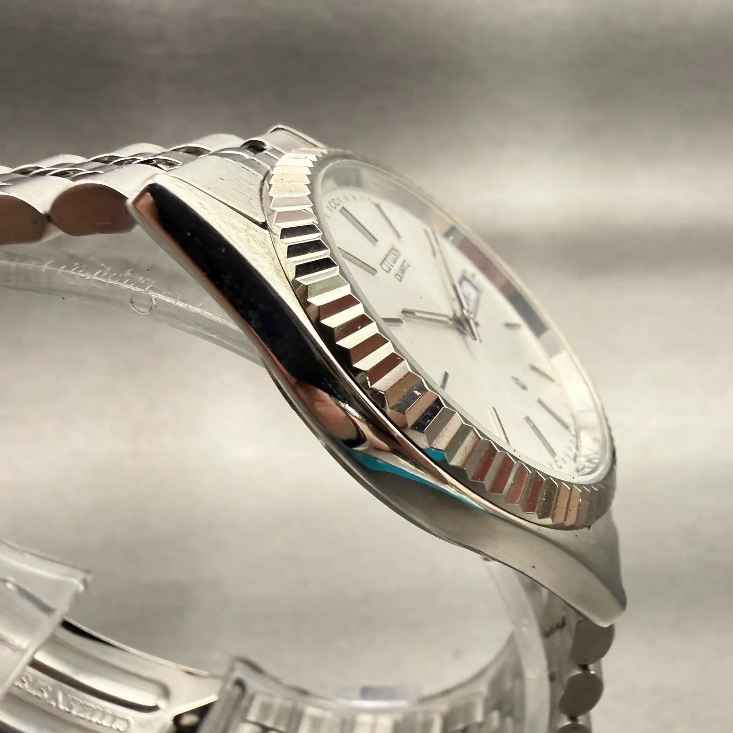 Citizen President Watch Men 35mm Silver Dial Silver Daydate Round New Battery3