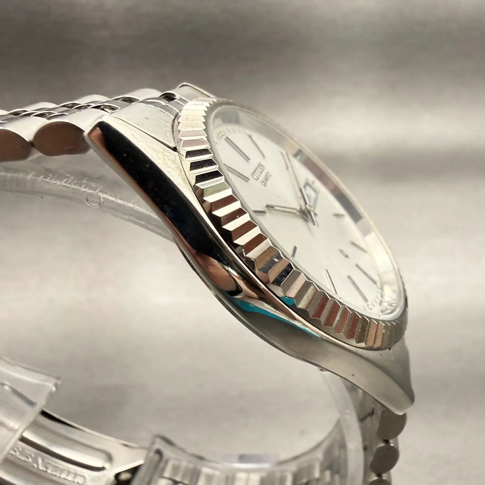 Citizen President Watch Men 35mm Silver Dial Silver Daydate Round New Battery3