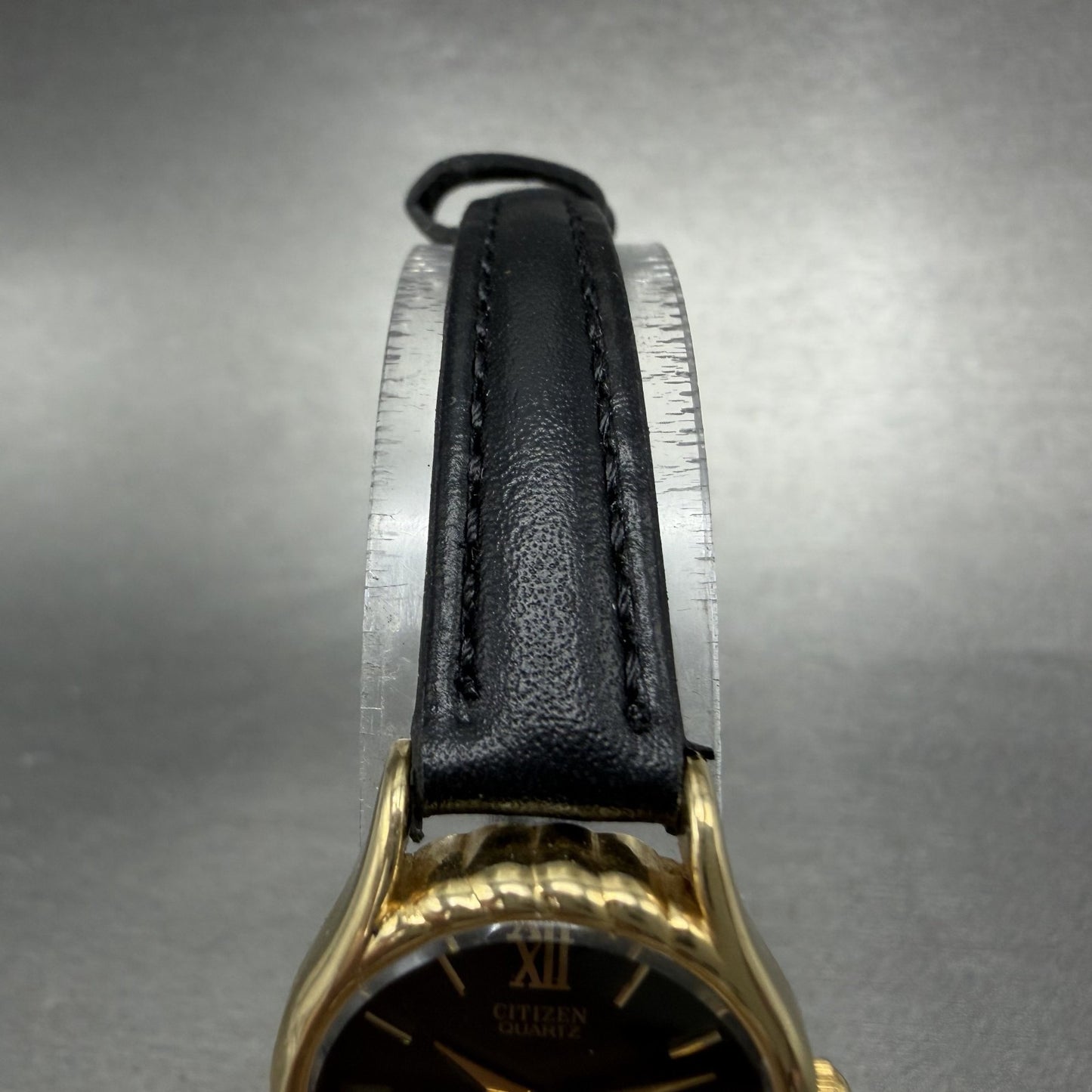 Citizen CQ Watch Women 21mm Black Dial Gold Tone Round 2931-292154 New battery4