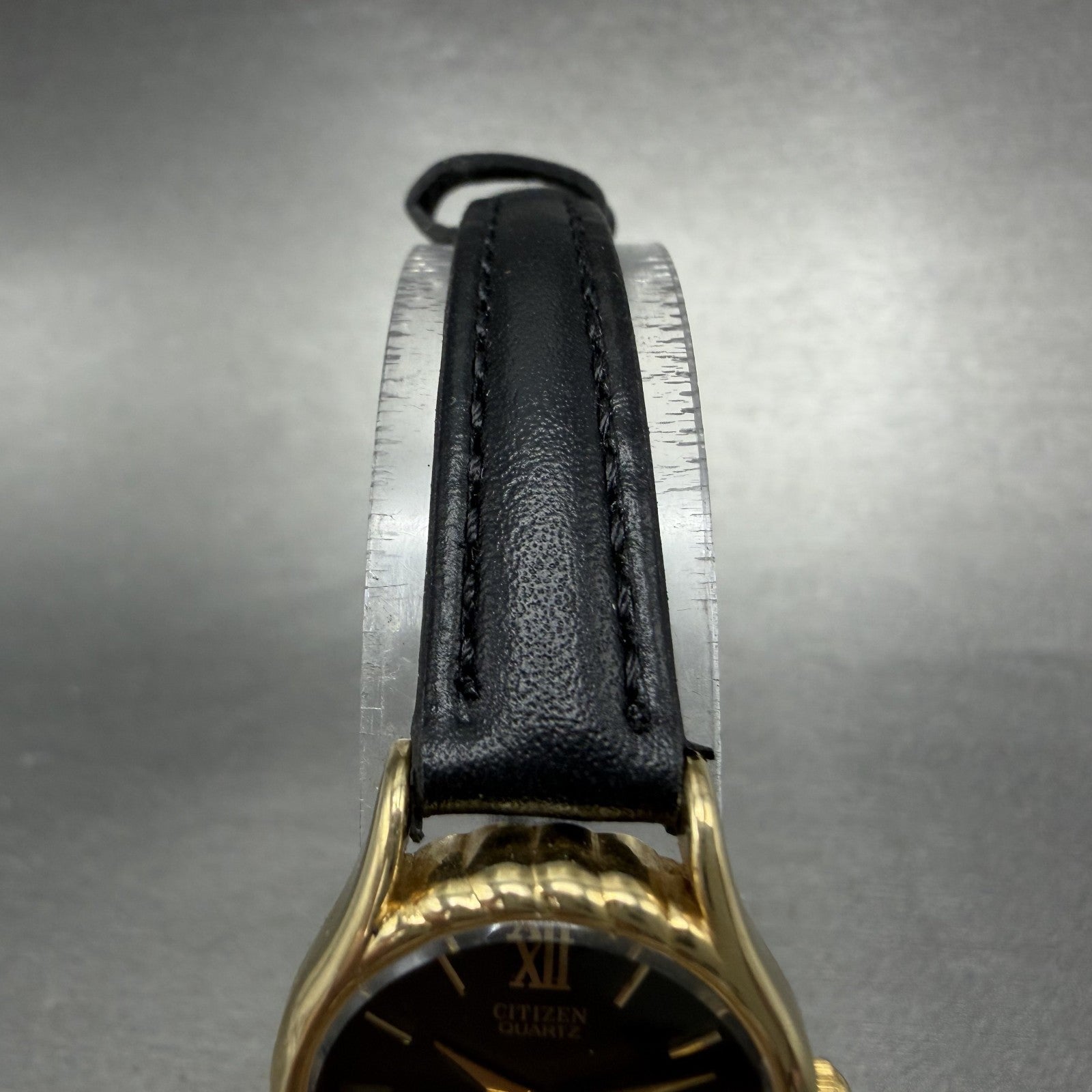 Citizen CQ Watch Women 21mm Black Dial Gold Tone Round 2931-292154 New battery4