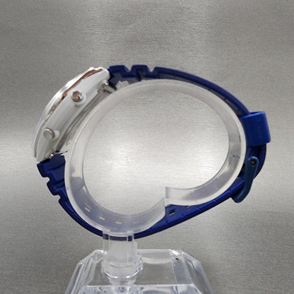 Casio Wave Ceptor Watch Women 34mm White Dial White Tone Date LWAM143 New Batt6