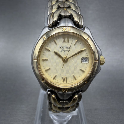 Citizen Elegance Watch Women 24mm Champagne Dial Two Tone 1012-S69772 New Batt0