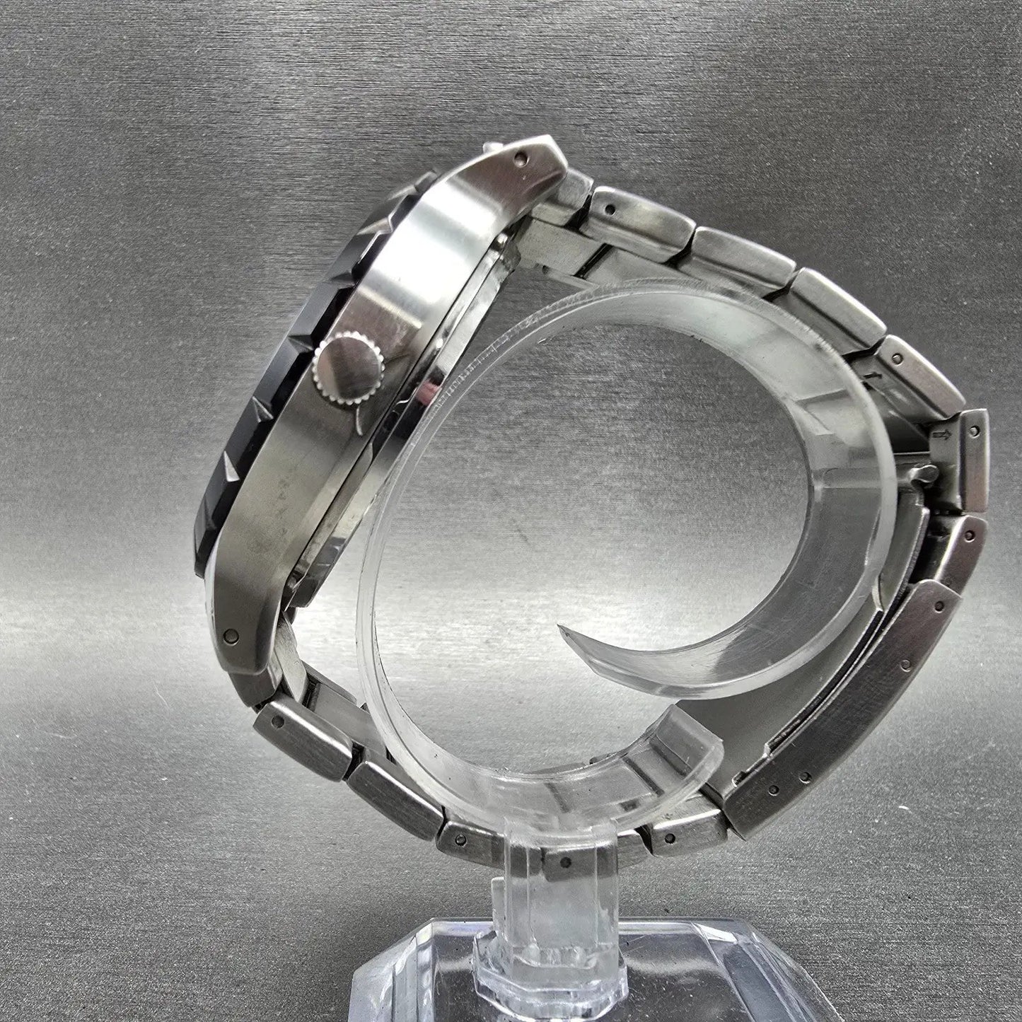 Fossil Twist Watch Men 48mm Black Dial Silver Tone Round ME-1048 New Battery6