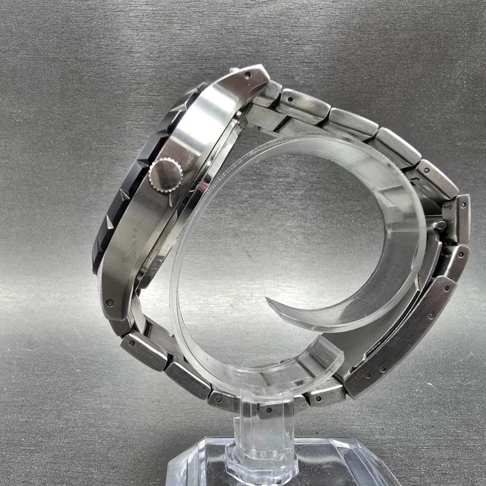 Fossil Twist Watch Men 48mm Black Dial Silver Tone Round ME-1048 New Battery6