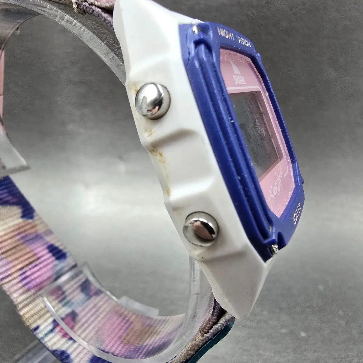 Freestyle Shark Watch Men 38mm Pink White Purple Alarm Chrono Daydate Works3