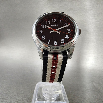 Timex Watch Women 31mm Black Dial Silver Tone Round TW7C10200 New Battery5