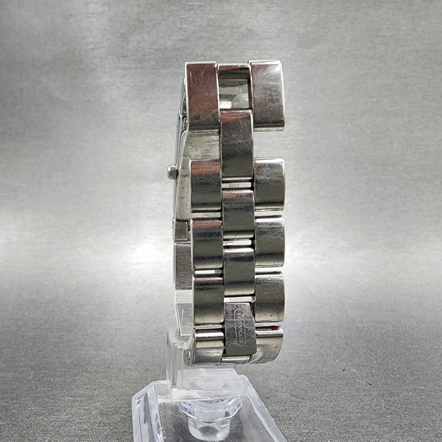 Coach Tank Watch Women 18mm White Dial Silver Tone Rectangle W040 New Battery7