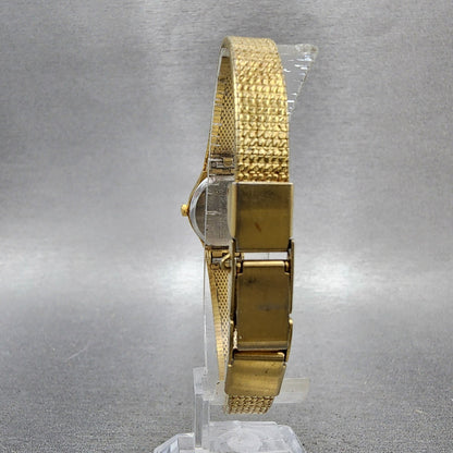 Citizen Watch Women 18mm Black Dial Gold Tone Round 5930R02467 New Battery7