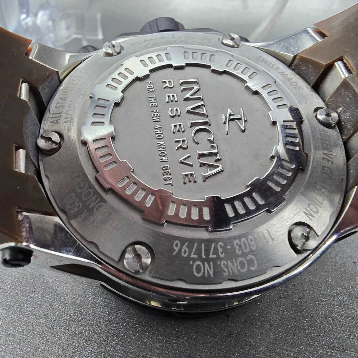 Invicta Reserve Specialty II Chronograph Watch Men 51mm Brown Dial Black Date10