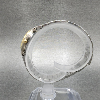 Seiko Avenue Watch Women 22mm White Dial Two Tone Round 1F21-0H60 New Battery