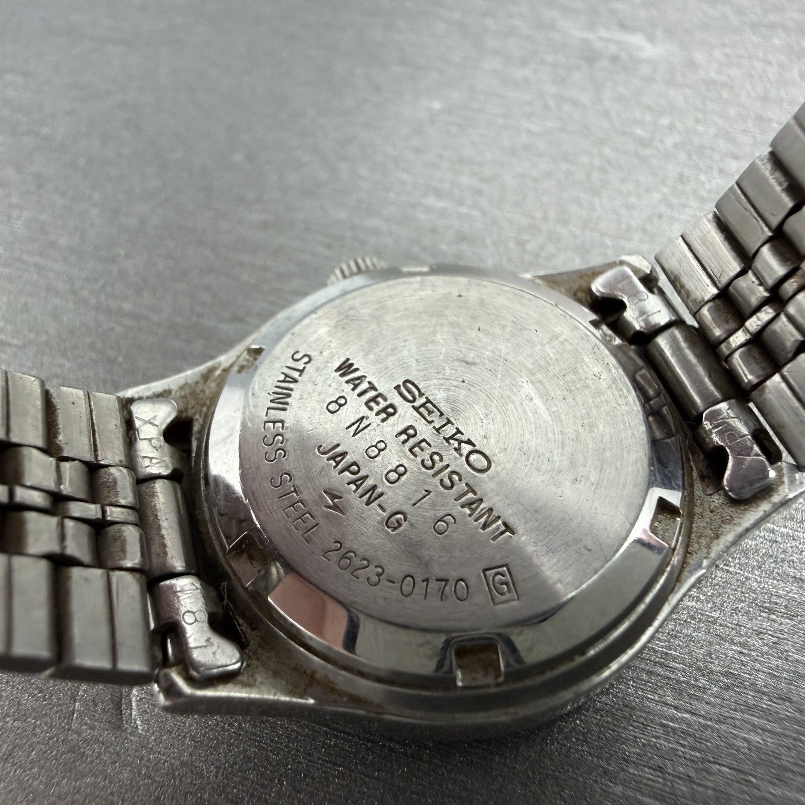 Seiko Watch Women 25mm White Dial Silver Tone Daydate 2623-0170 New Battery9