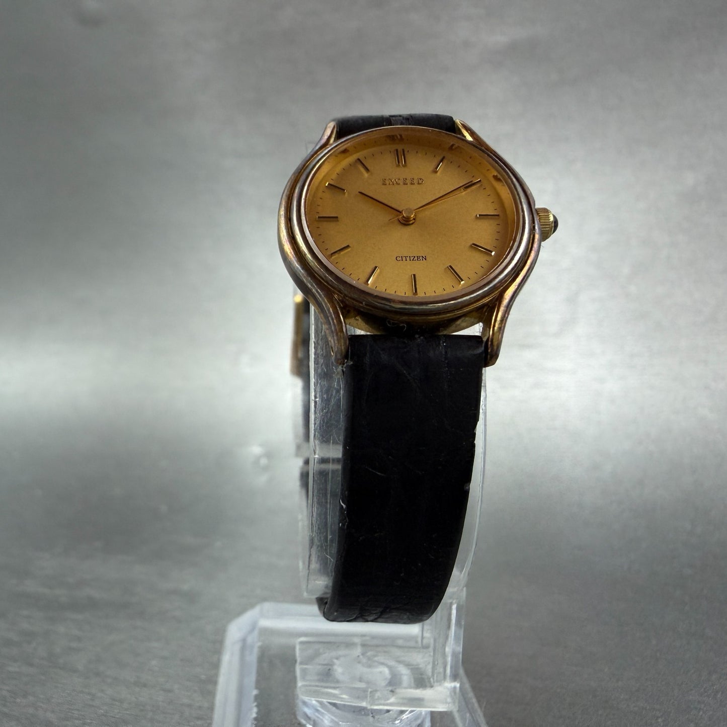 Citizen Exceed Watch Women 23mm Champagne Dial Gold Tone 3330-C80398 New Battery5