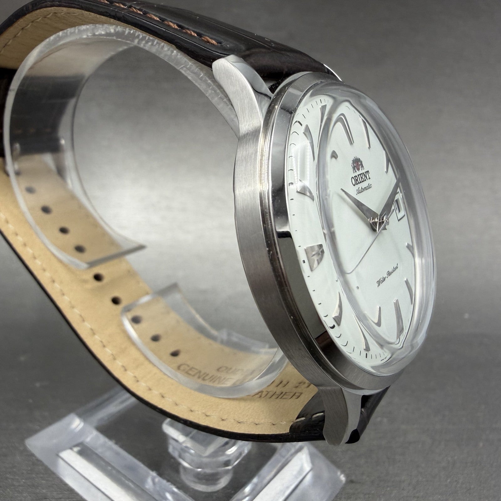 Orient Bambino Watch Men 41mm White Dial Stainless Steel Date Round Automatic V13