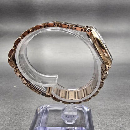 Citizen Eco-Drive Watch Women 30mm MOP Dial Gold Tone Gemmed E031-R007645 Works8