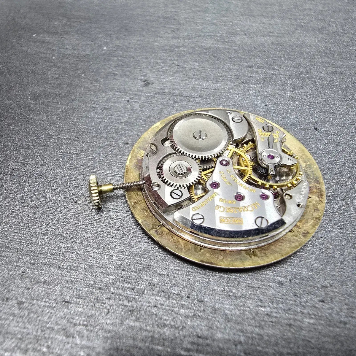 LeCoultre 480/CW Movement Manual Wind 17 Jewels Dial & Hands Vintage8