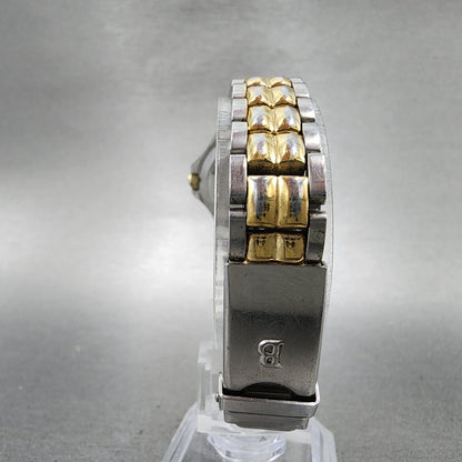 Bulova Marine Star Dive Watch Women 27mm Gray Dial Two Tone Date Round New batt7